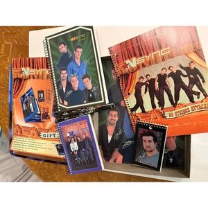 Vintage NSYNC Notebooks / Pencil Set / Collectibles Set Lot Y2K Music 2000
